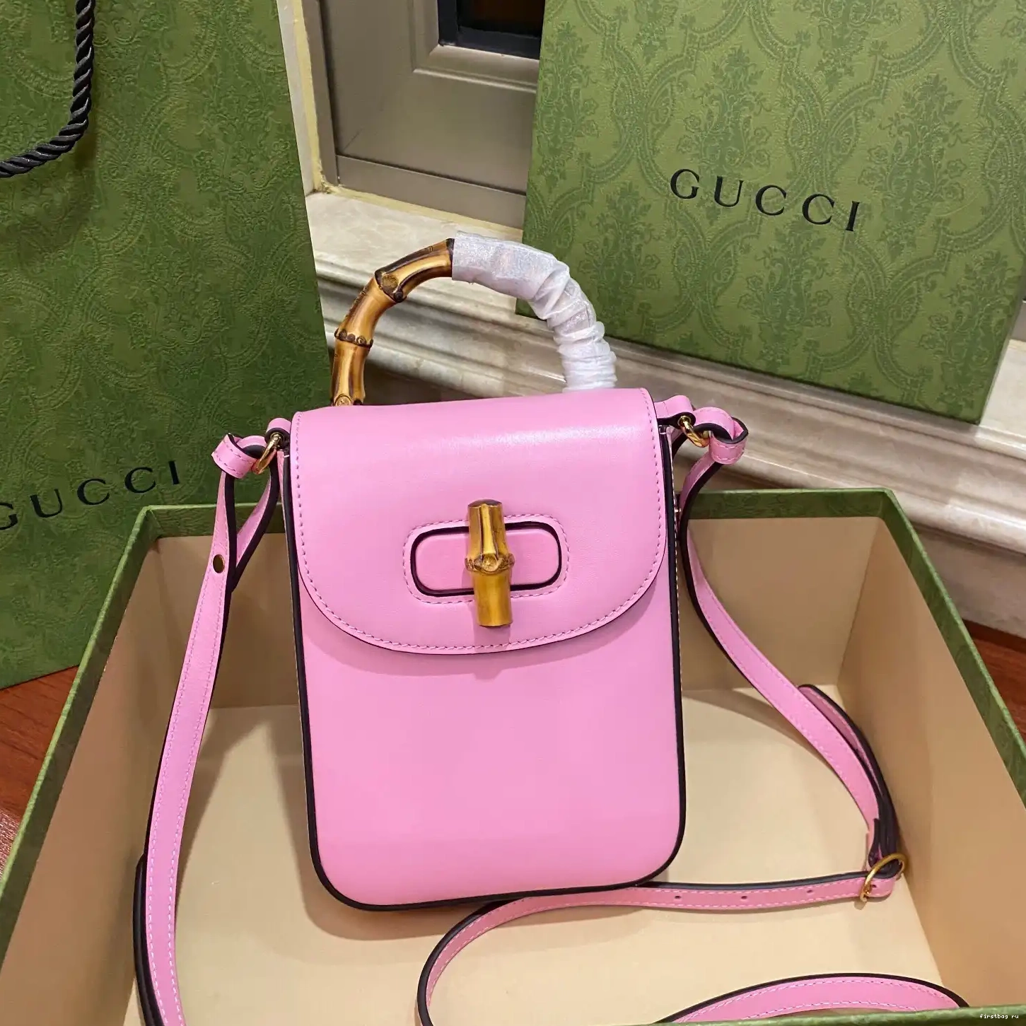 Firstbag ru mini handbag Gucci Bamboo 0619